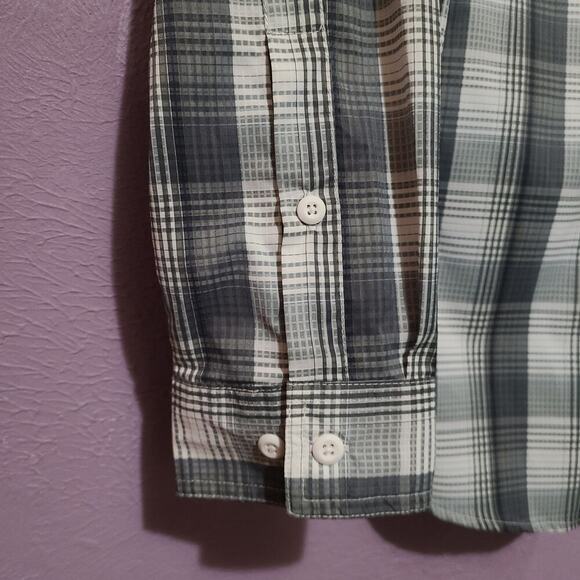 COLUMBIA PERFORMANCE FISHING GEAR PFG LS VENTED BUTTON DOWN SHIRT MENS L - Picture 7 of 10